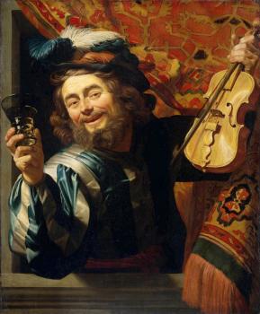 Gerrit Van Honthorst : Fiddler